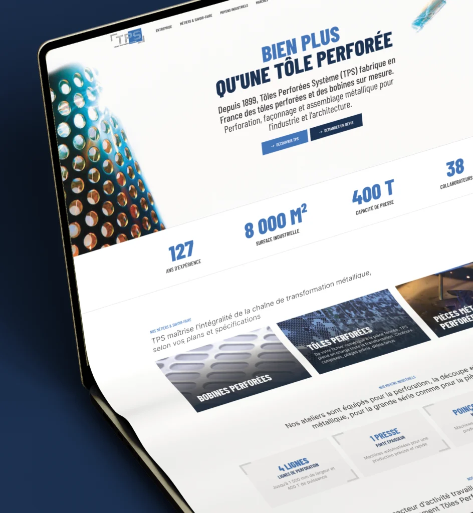 Appel d'offres Tôles Perforées Systèmes